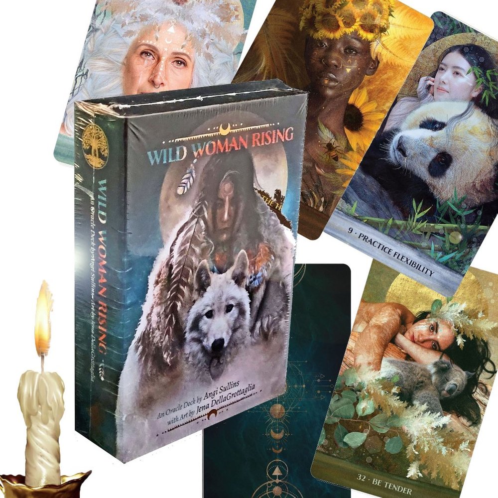 WILD WOMAN RISING Oracle Empowerment 104 PG Book+44 Cards New Sealed AUTHENTIC
